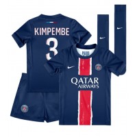 Camiseta Paris Saint-Germain Presnel Kimpembe #3 Primera Equipación Replica 2024-25 para niños mangas cortas (+ Pantalones cortos)